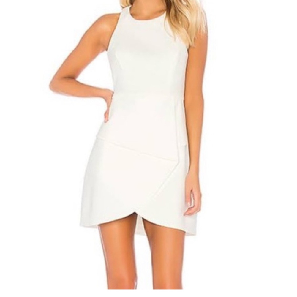 BCBGMaxAzria White Sleeveless Ely Dress